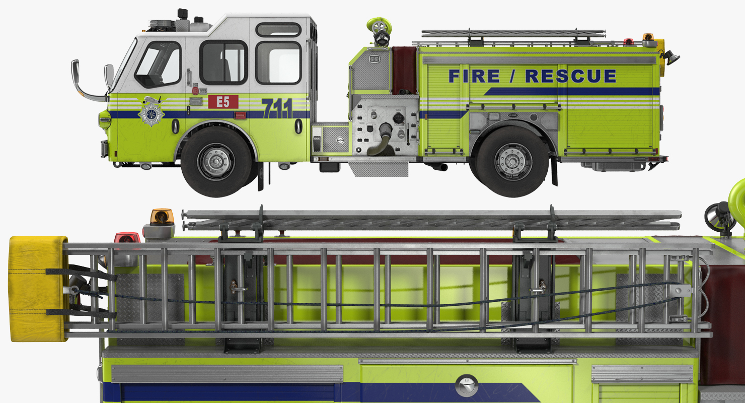 Fire Department E One Quest Pumper 3D model