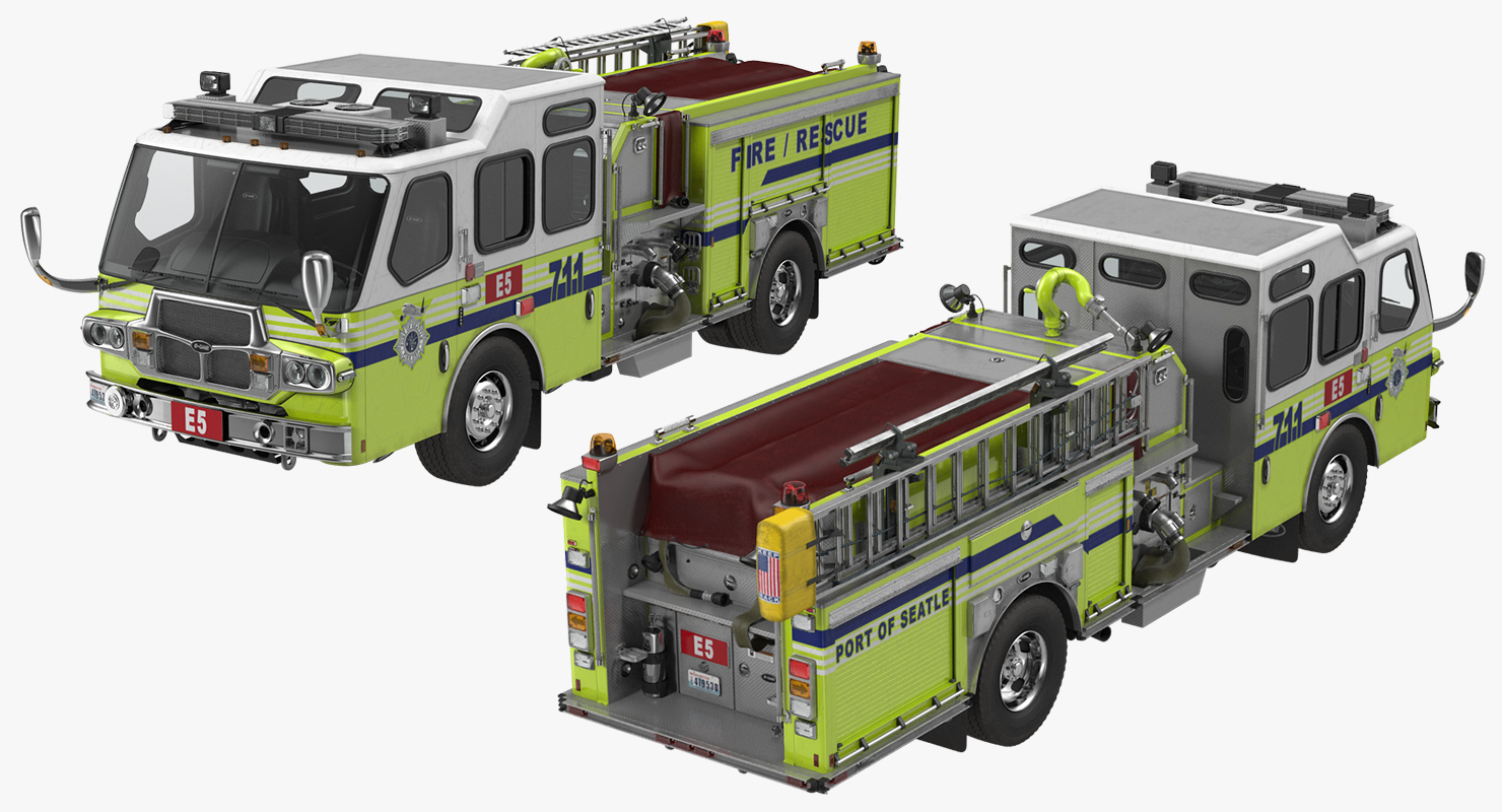 Fire Department E One Quest Pumper 3D model