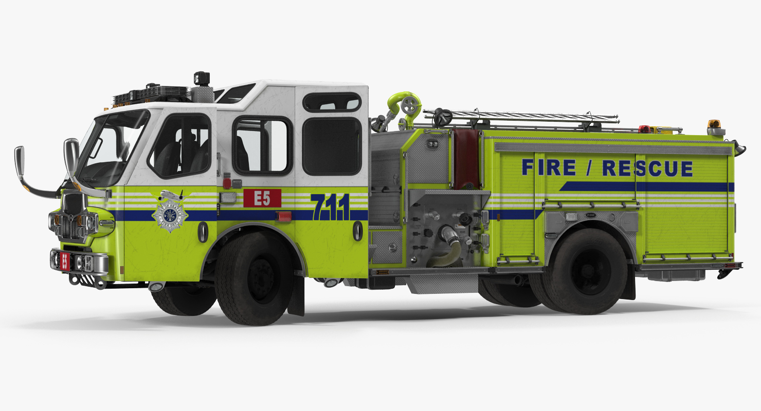 Fire Department E One Quest Pumper 3D model