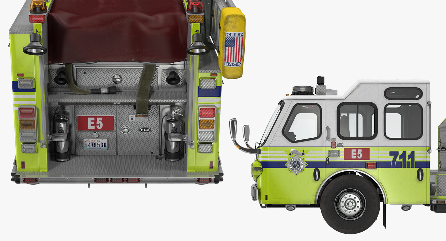 Fire Department E One Quest Pumper 3D model