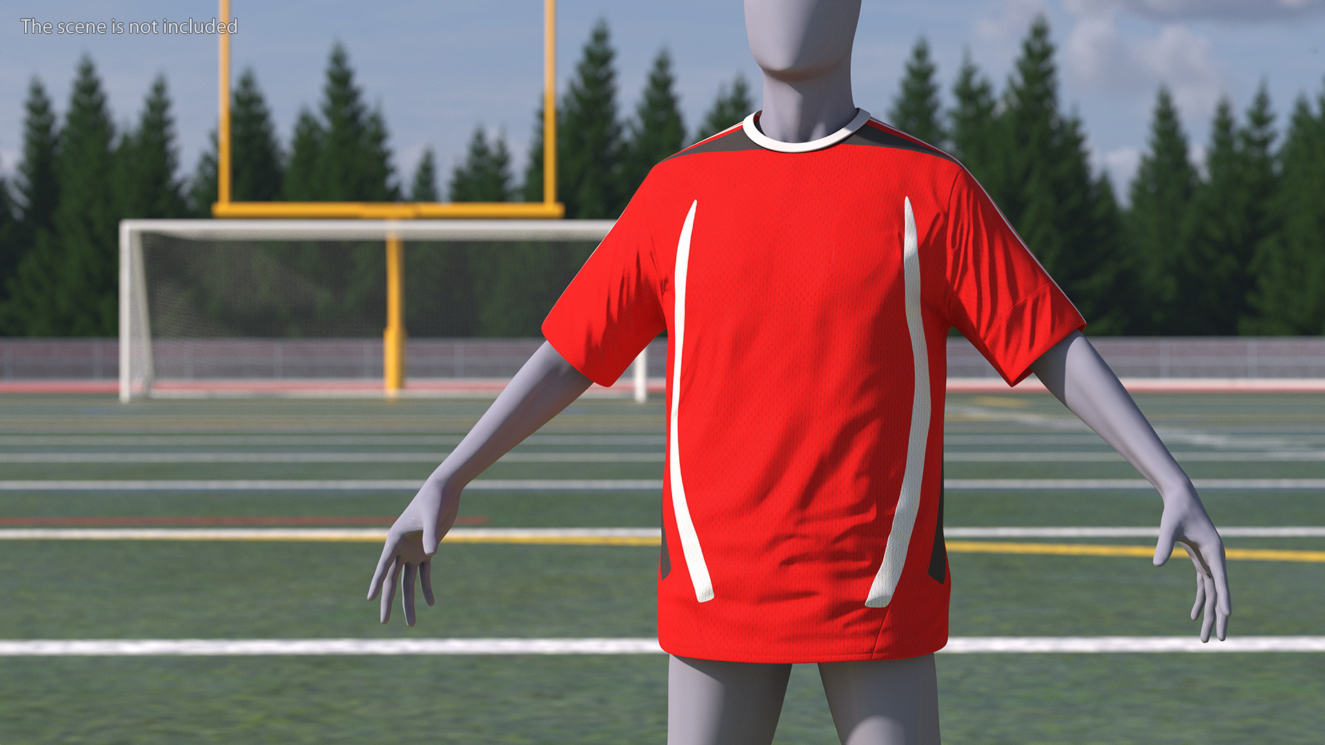 Soccer Jersey Sportswear 3D model