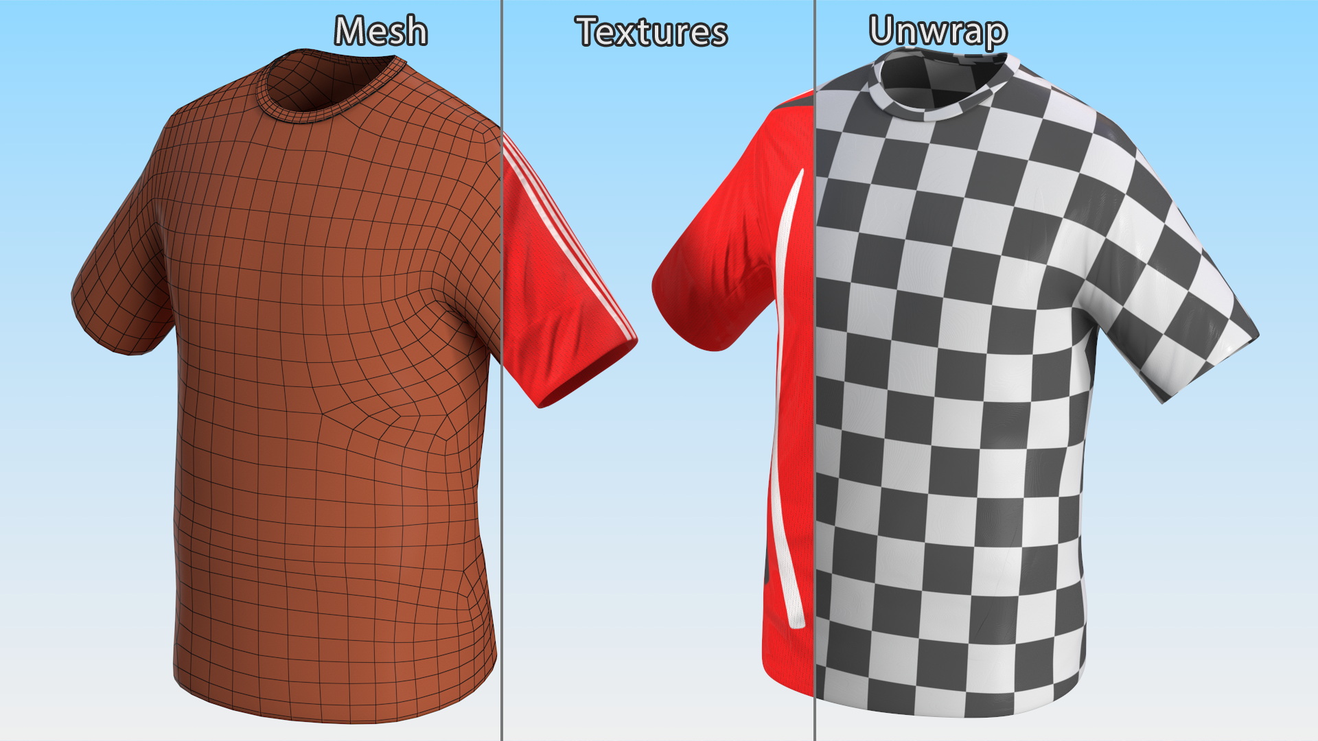 Soccer Jersey Sportswear 3D model