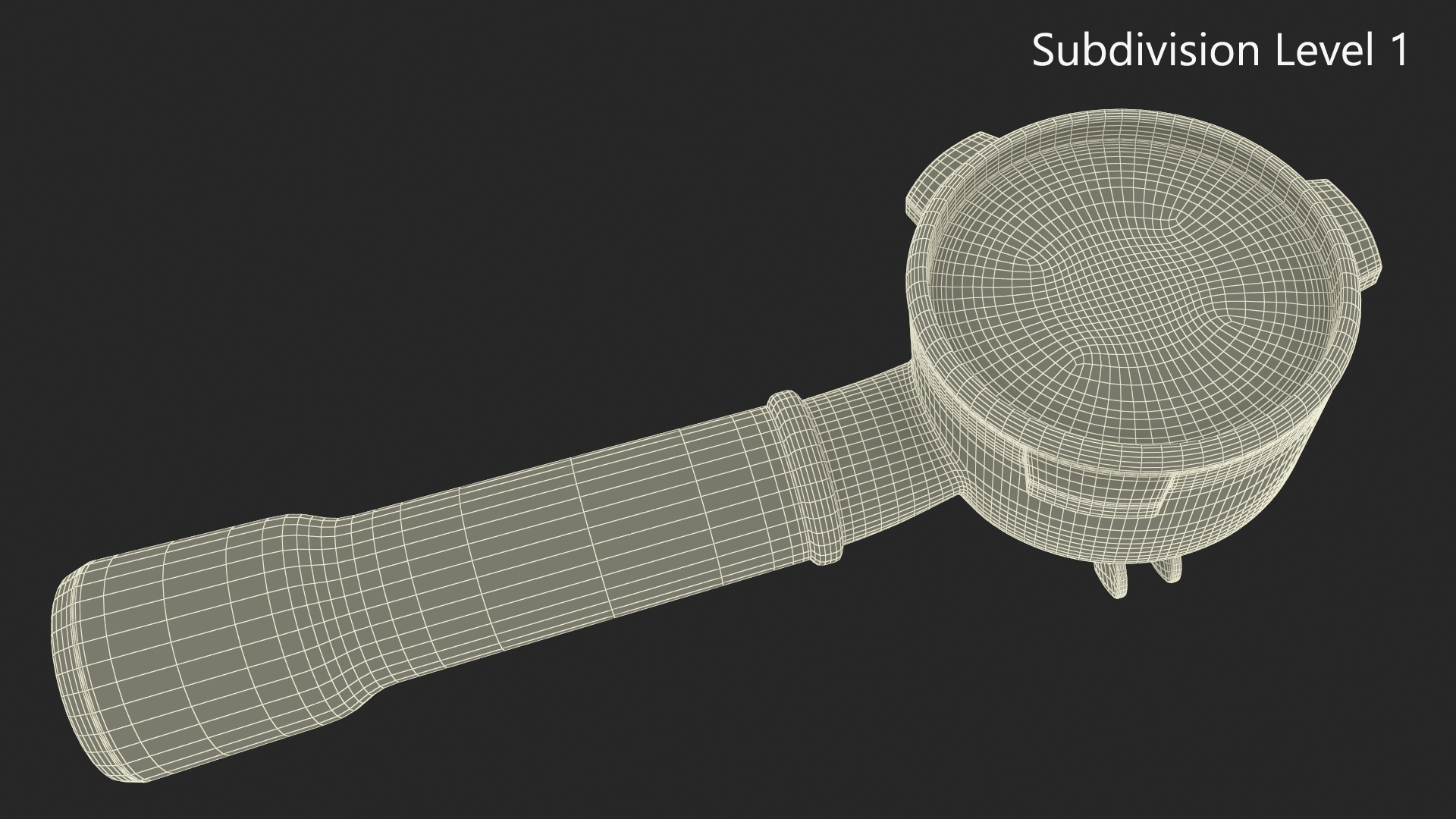 3D Portafilter with Pressed Ground Coffee model