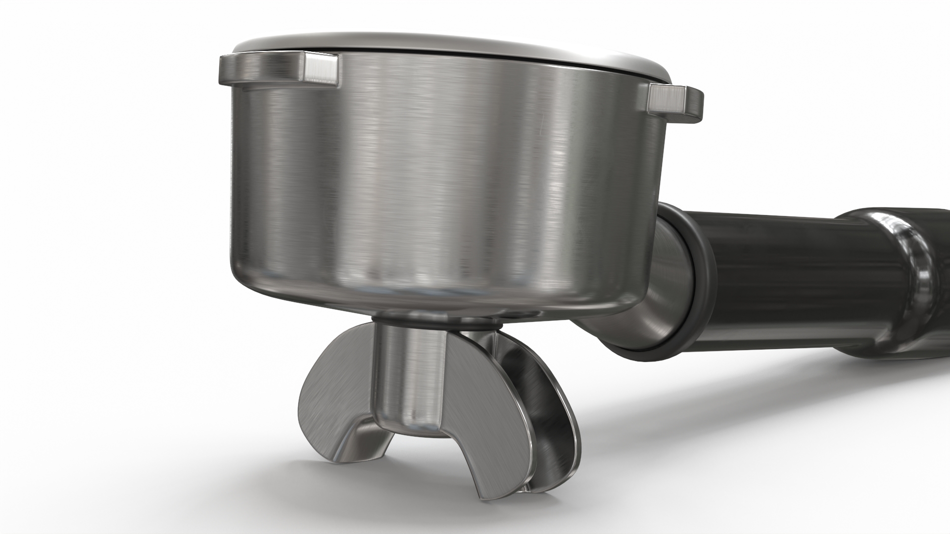 3D Portafilter with Pressed Ground Coffee model