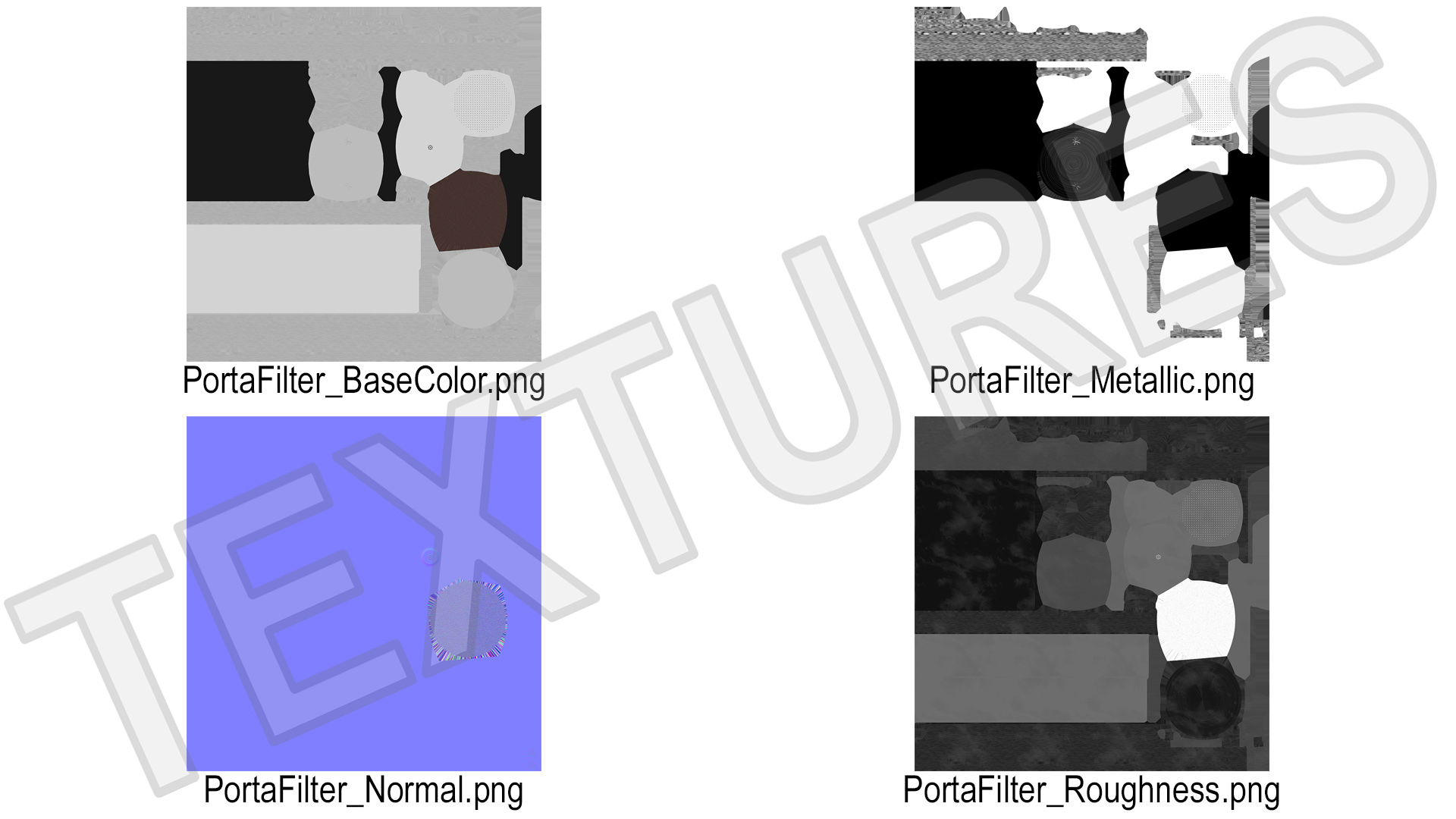 3D Portafilter with Pressed Ground Coffee model