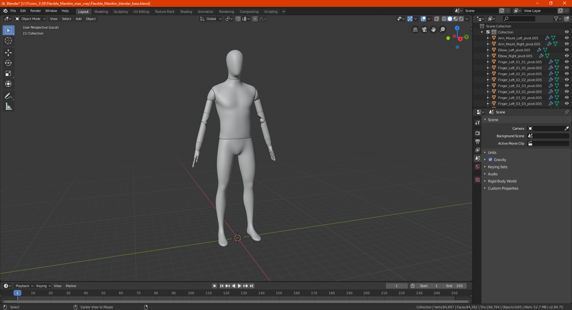 3D Flexible Manikin