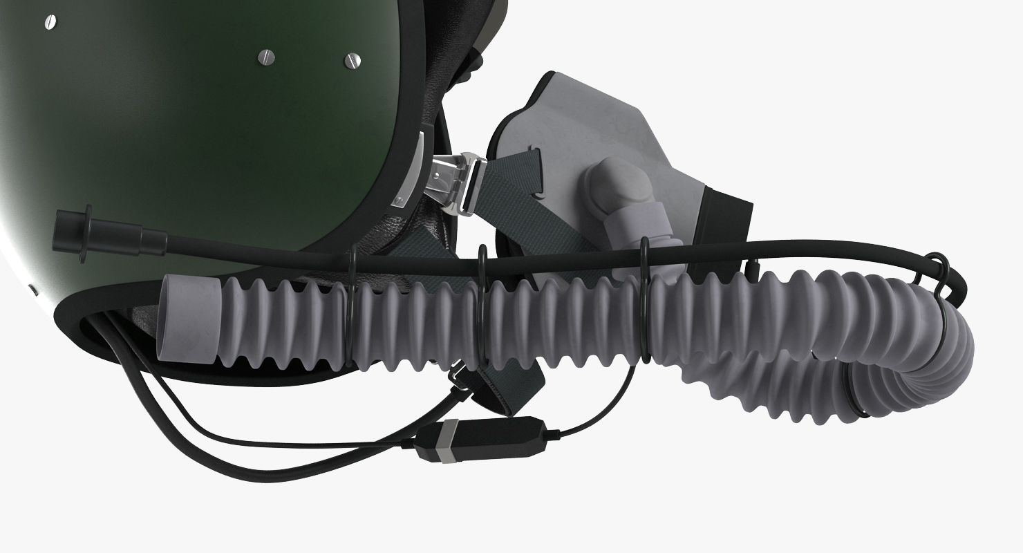 3D Jet Fighter Pilot Helmet 2