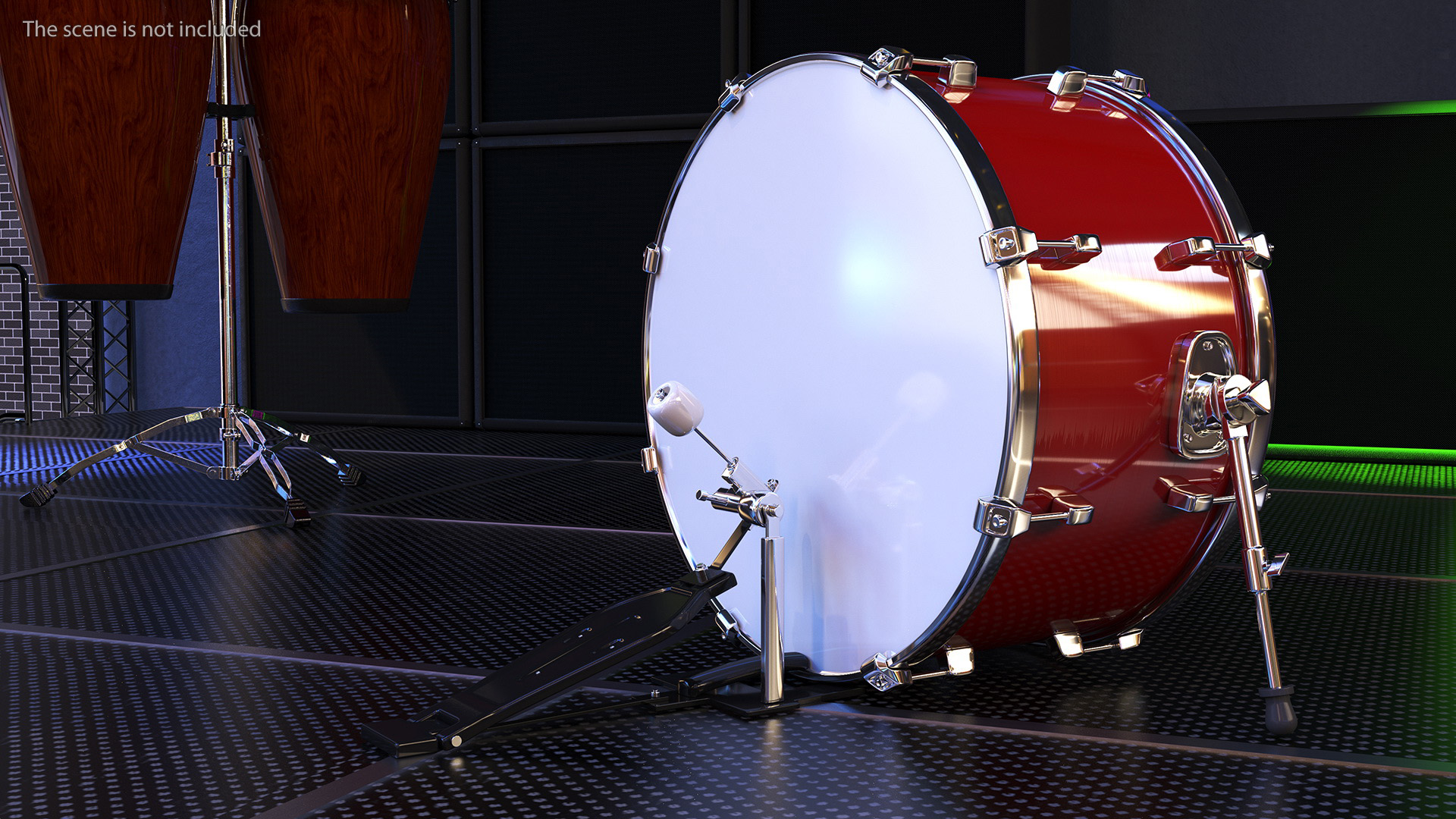 3D model Drum Head with Pedal