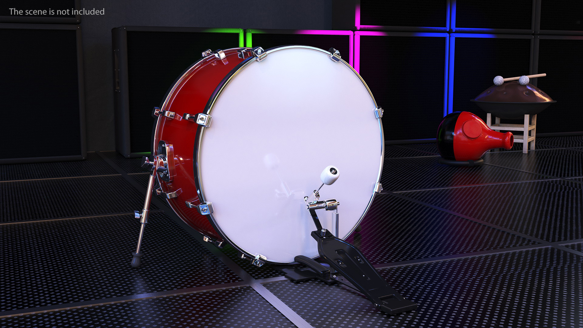 3D model Drum Head with Pedal