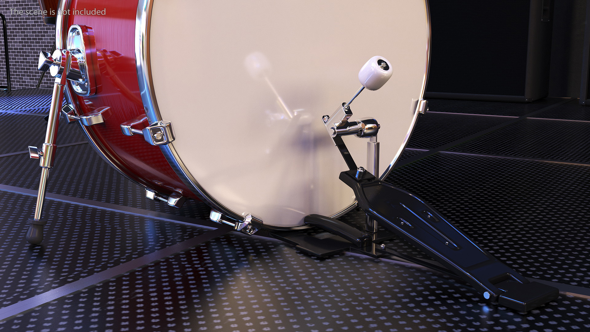 3D model Drum Head with Pedal