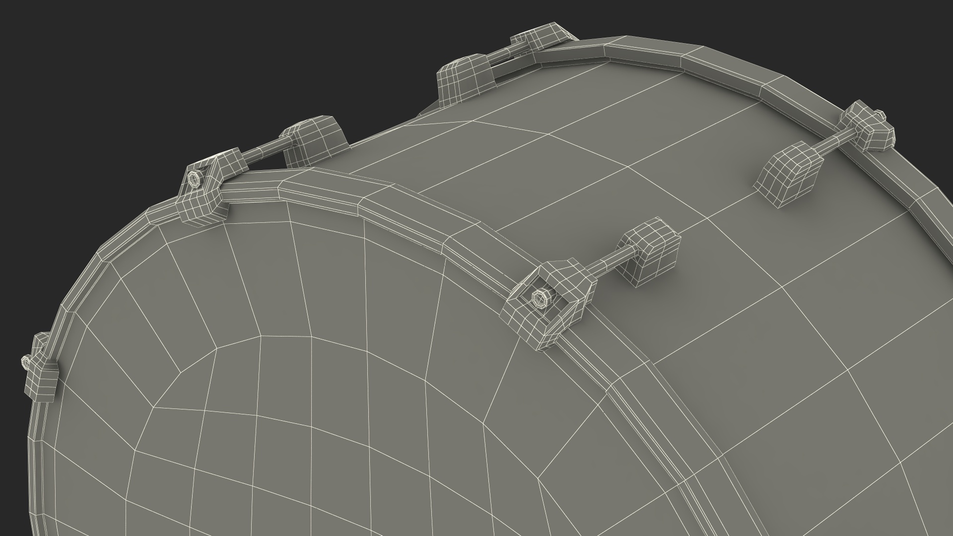 3D model Drum Head with Pedal