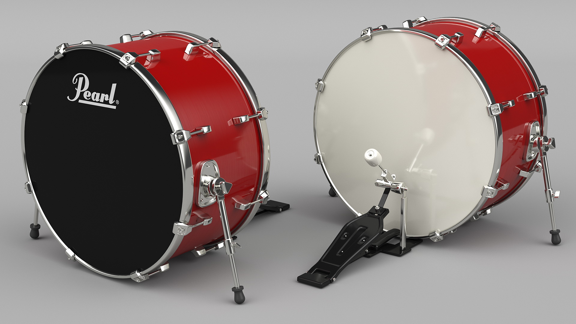 3D model Drum Head with Pedal