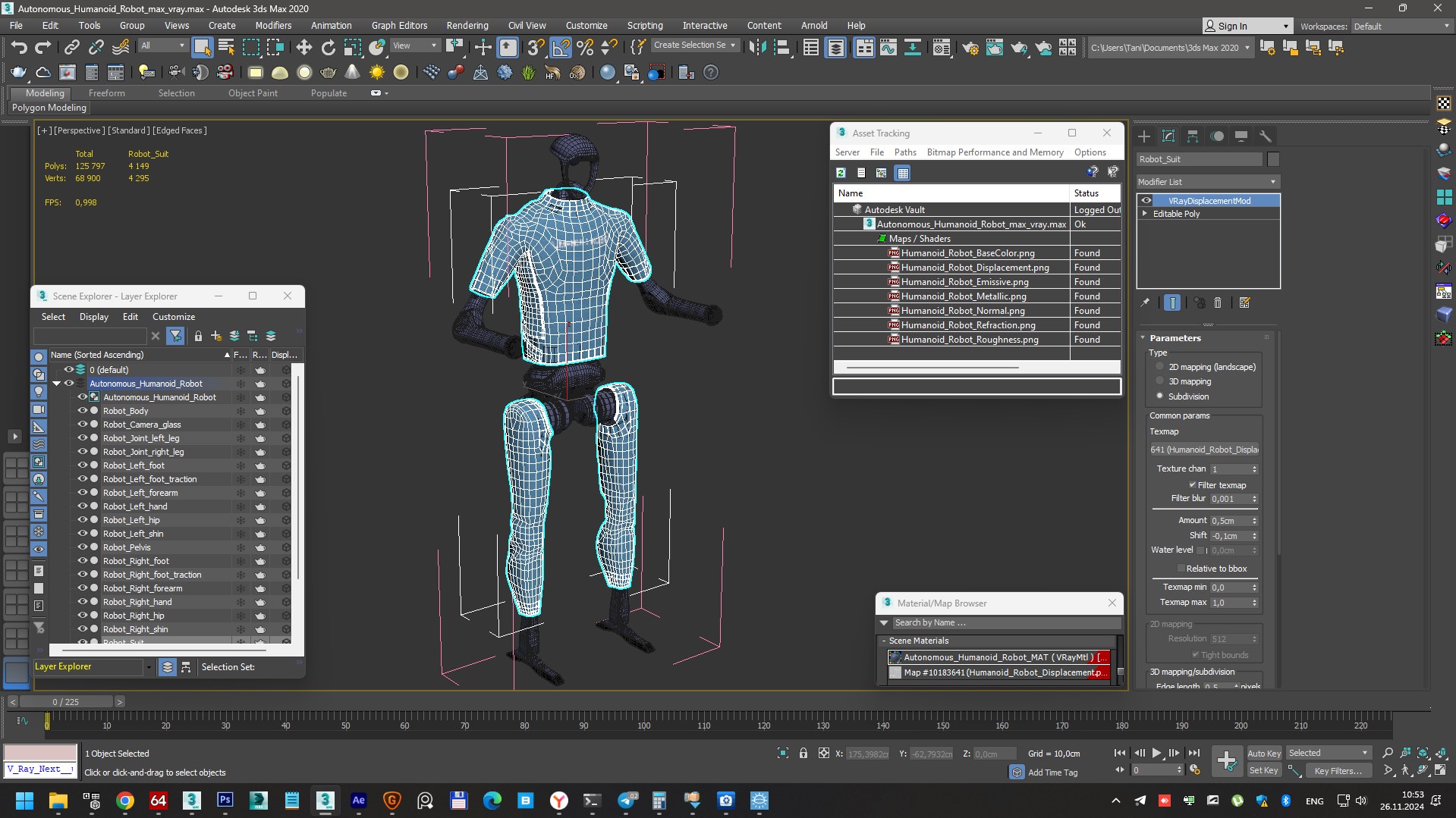 3D model Autonomous Humanoid Robot