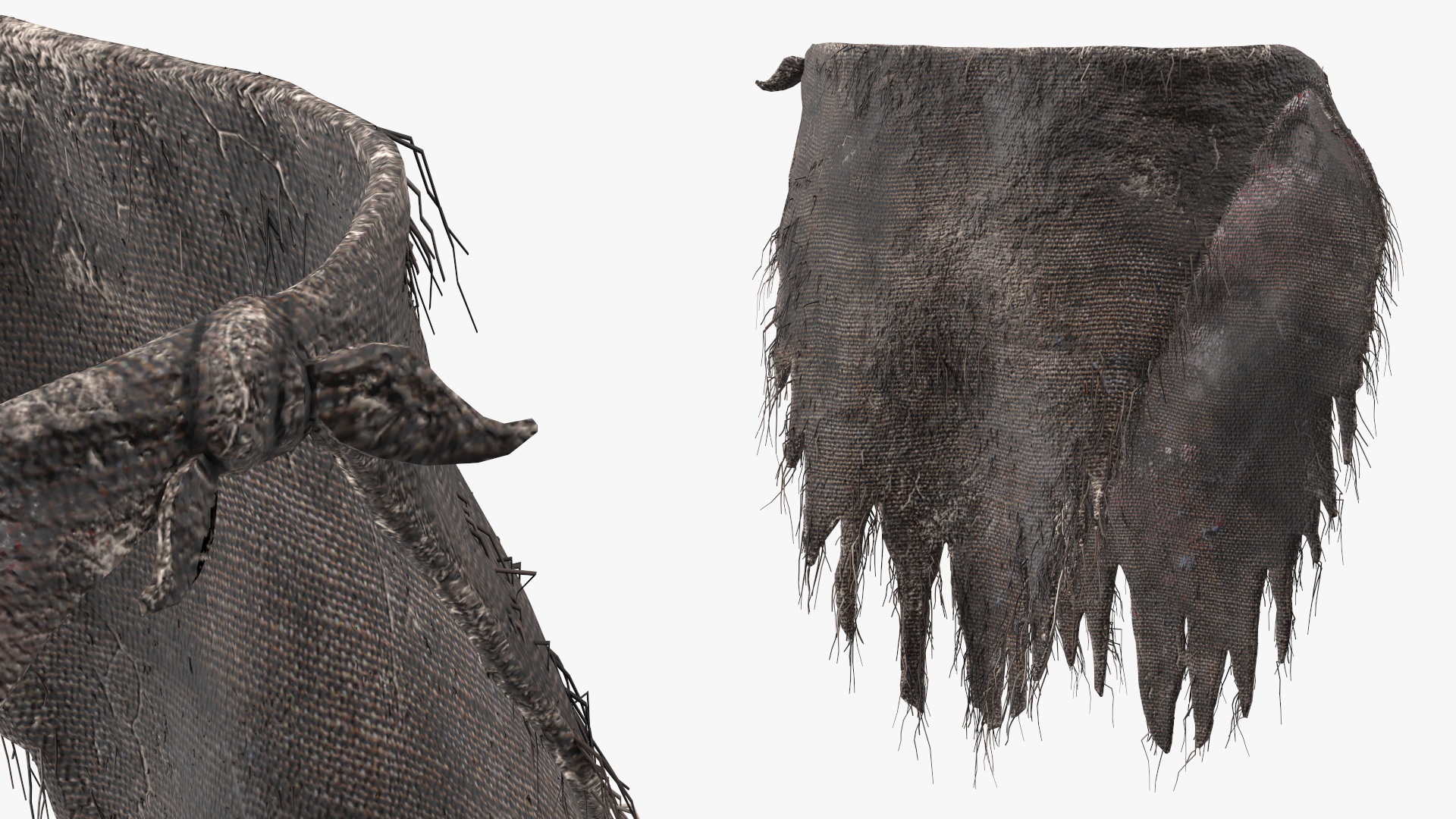 Bloody Rag Loincloth Fur 3D model