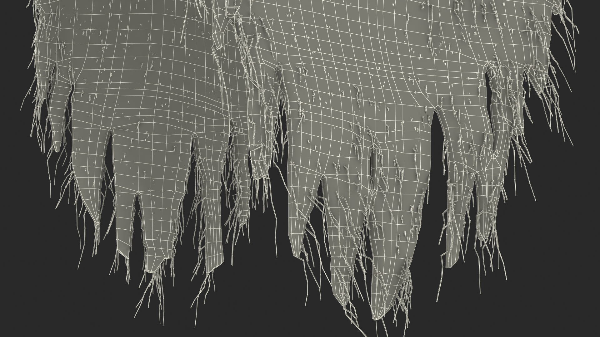 Bloody Rag Loincloth Fur 3D model