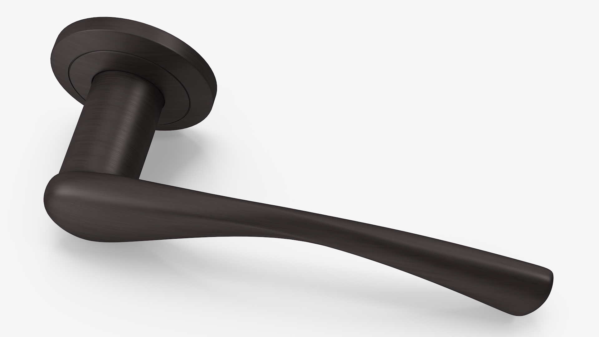 3D Dark Bronze Arc Door Handles model