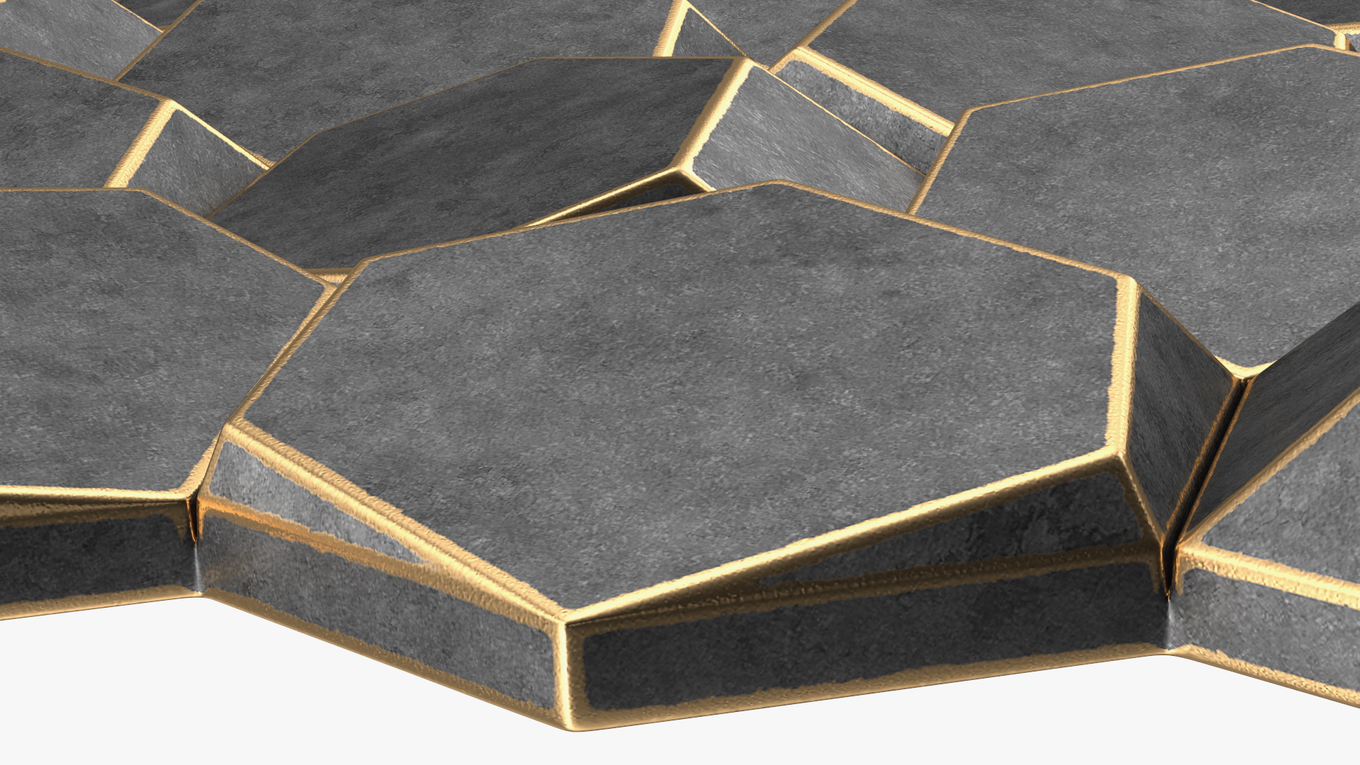 3D Wall Panel Octagon Metal 3D