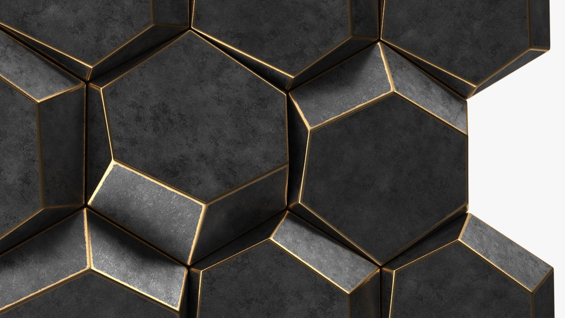 3D Wall Panel Octagon Metal 3D