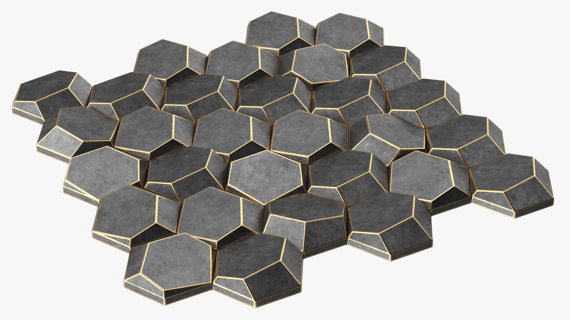 3D Wall Panel Octagon Metal 3D