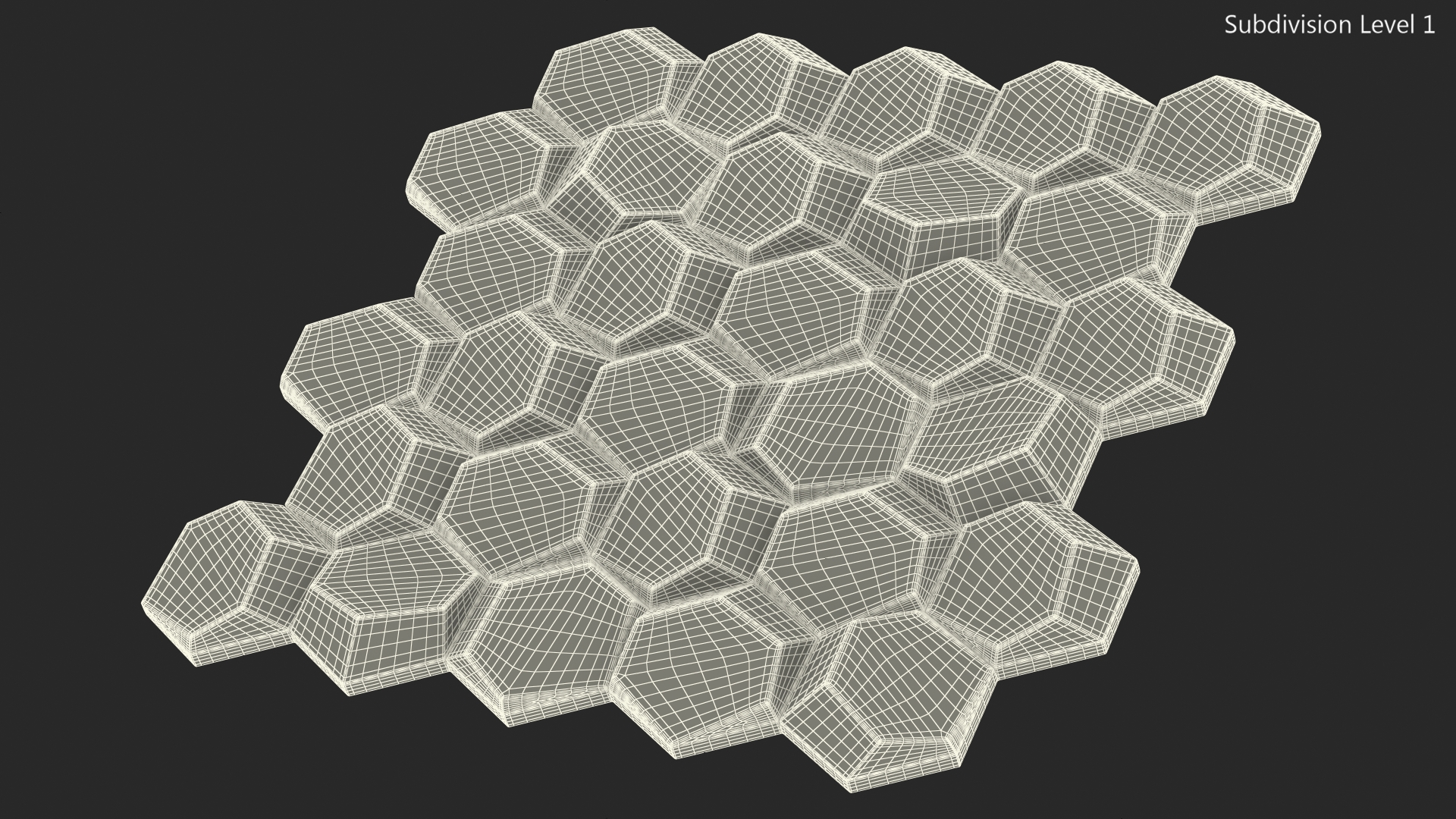 3D Wall Panel Octagon Metal 3D