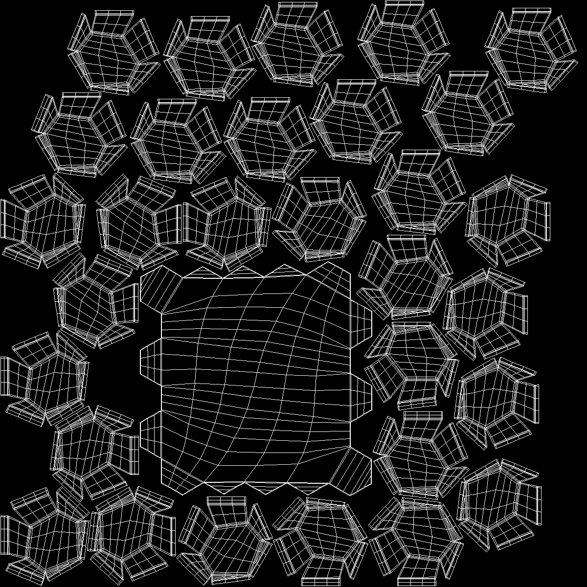 3D Wall Panel Octagon Metal 3D