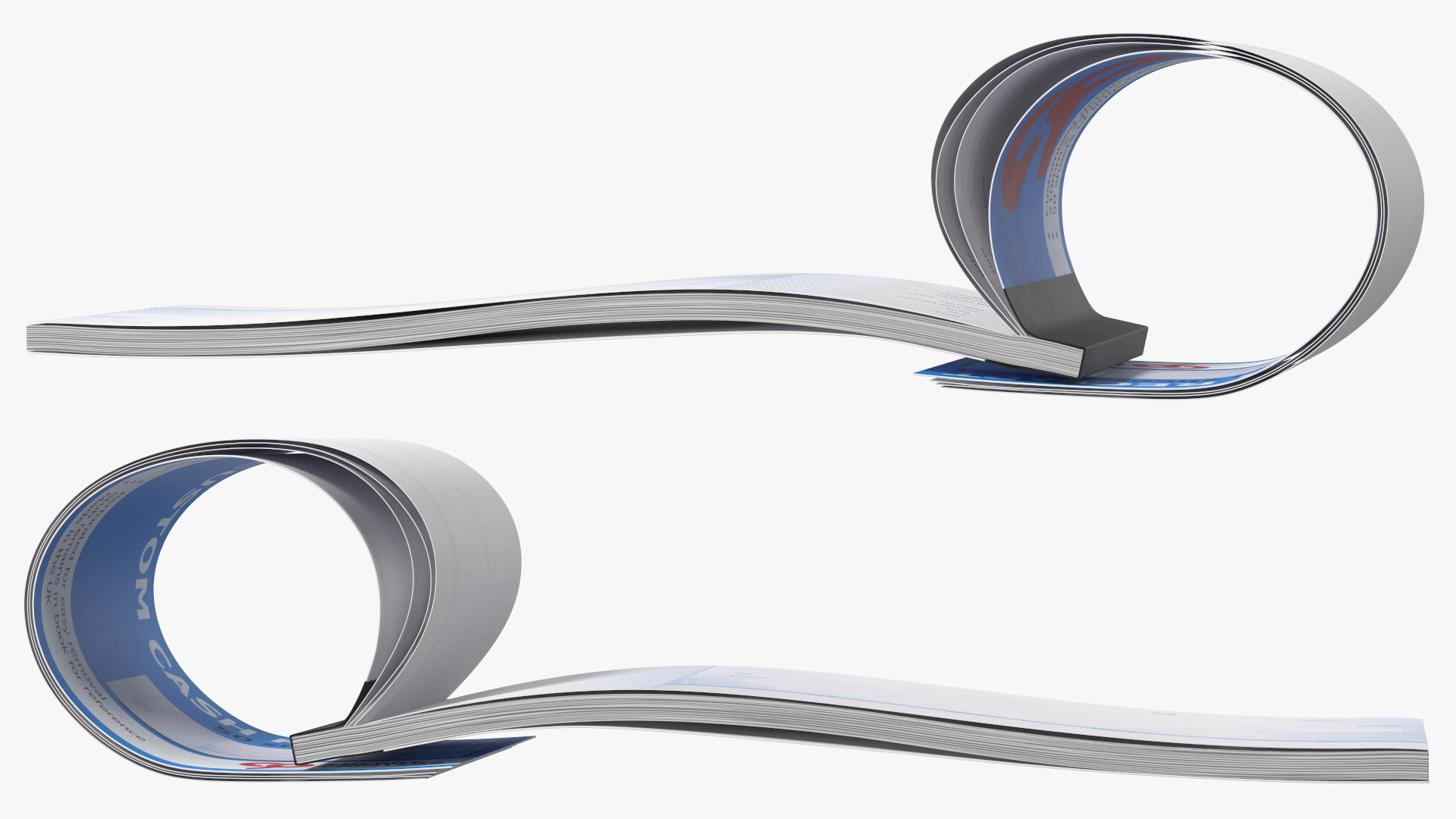 3D Cheque Book Open