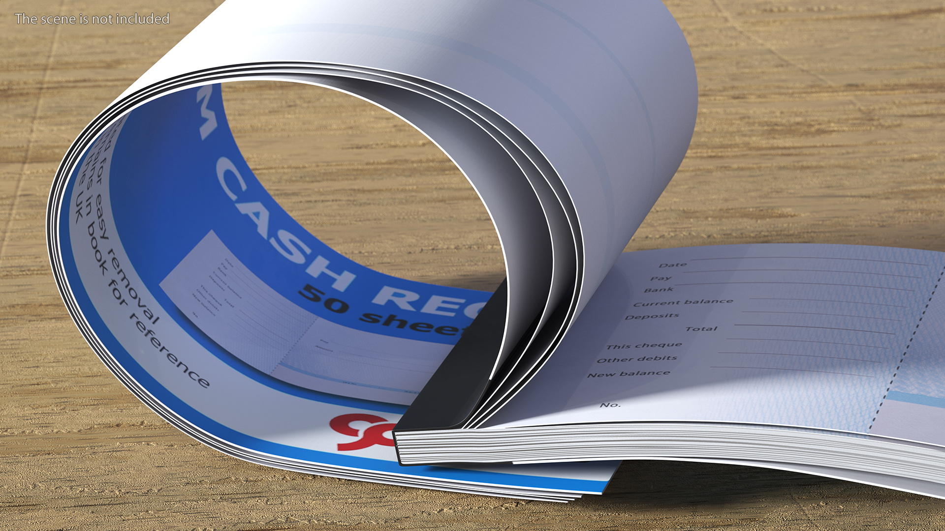 3D Cheque Book Open