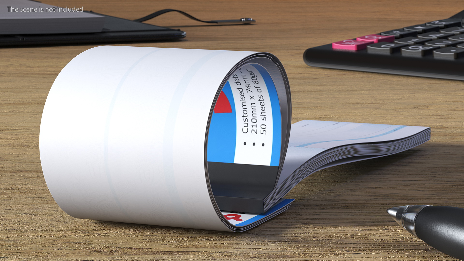 3D Cheque Book Open