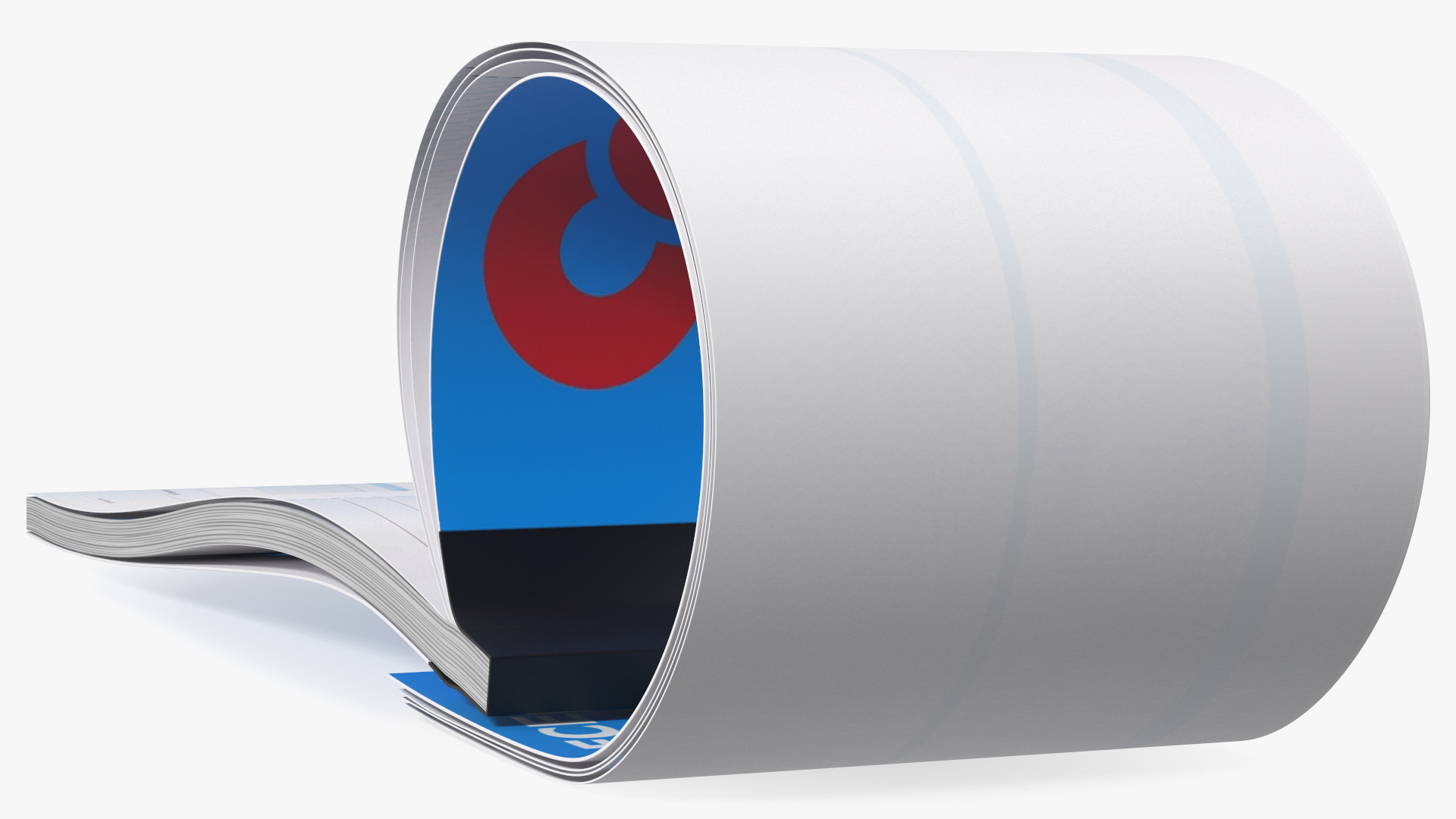 3D Cheque Book Open
