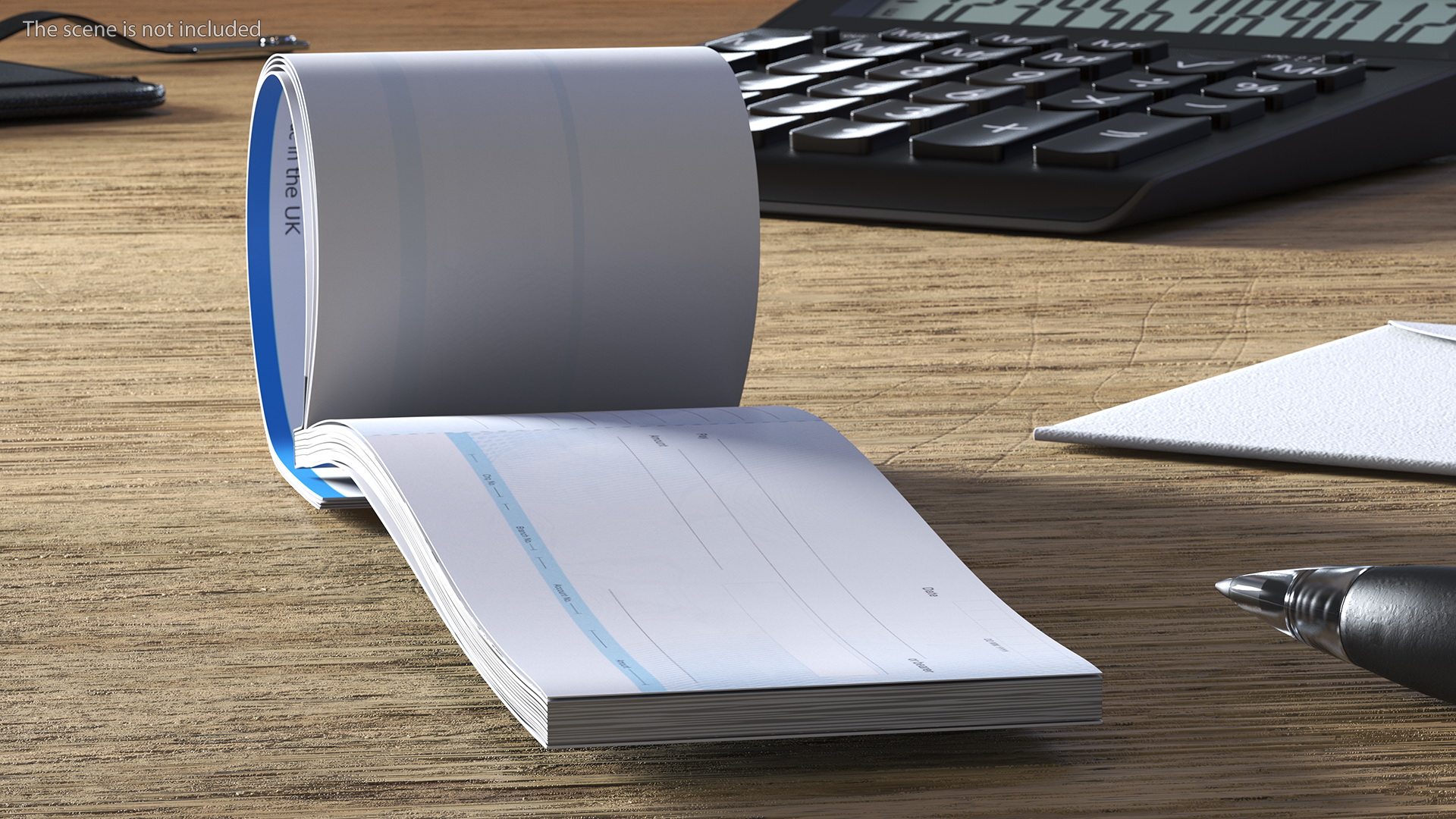3D Cheque Book Open