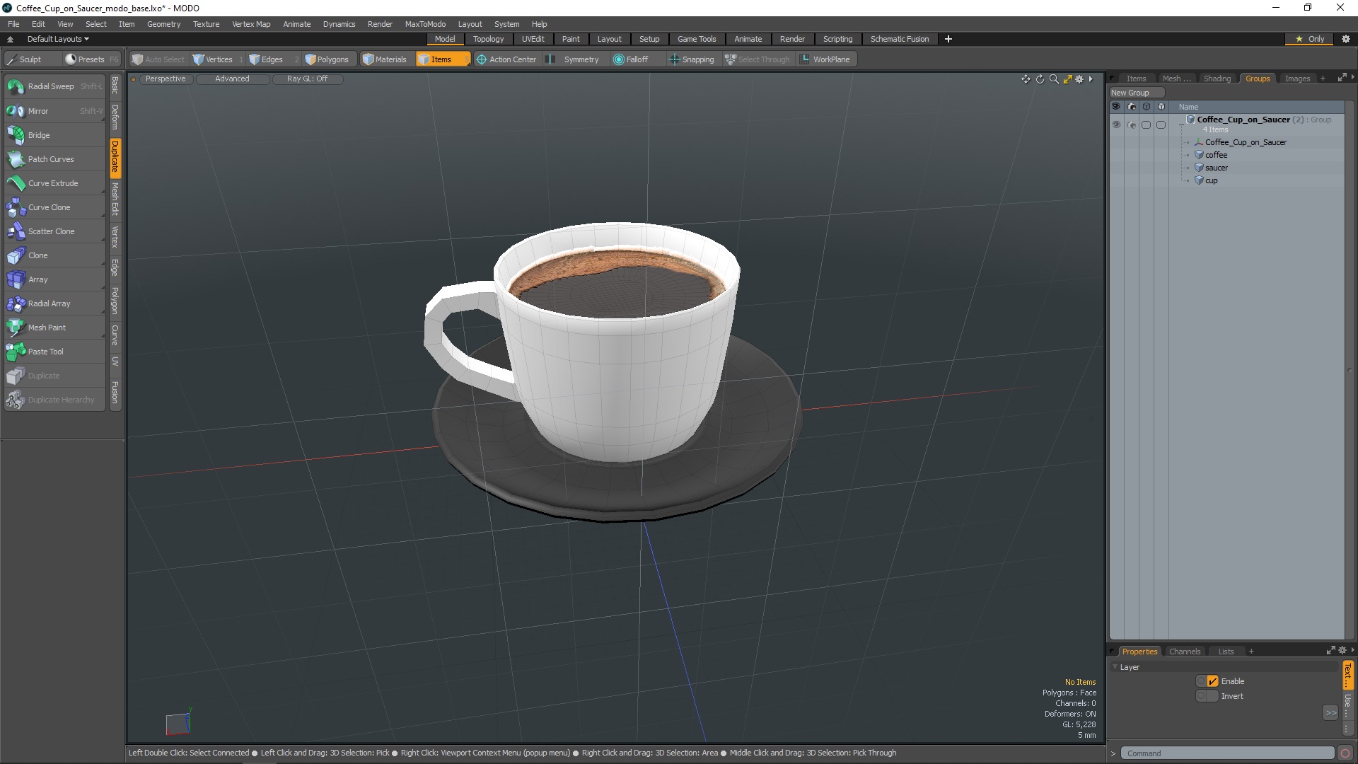 3D model Coffee Cup on Saucer
