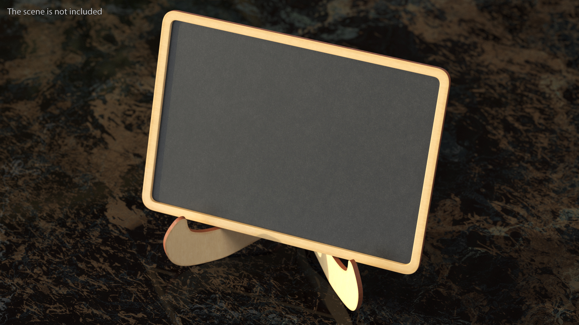 3D Small Plywood Chalkboard on Stand model