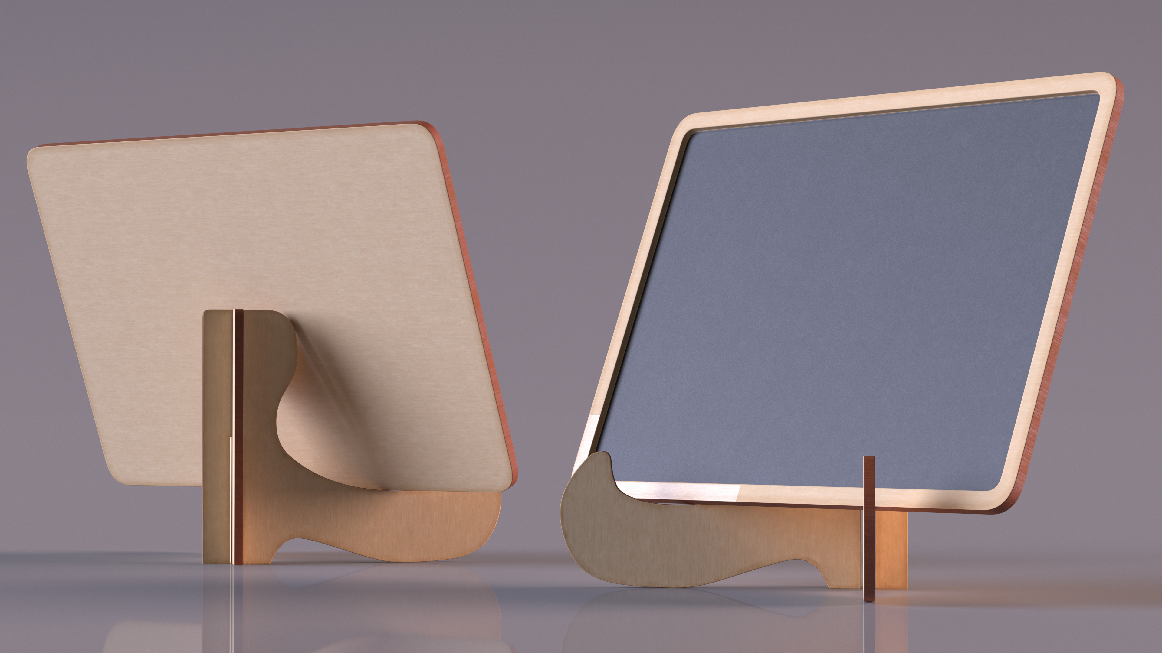 3D Small Plywood Chalkboard on Stand model