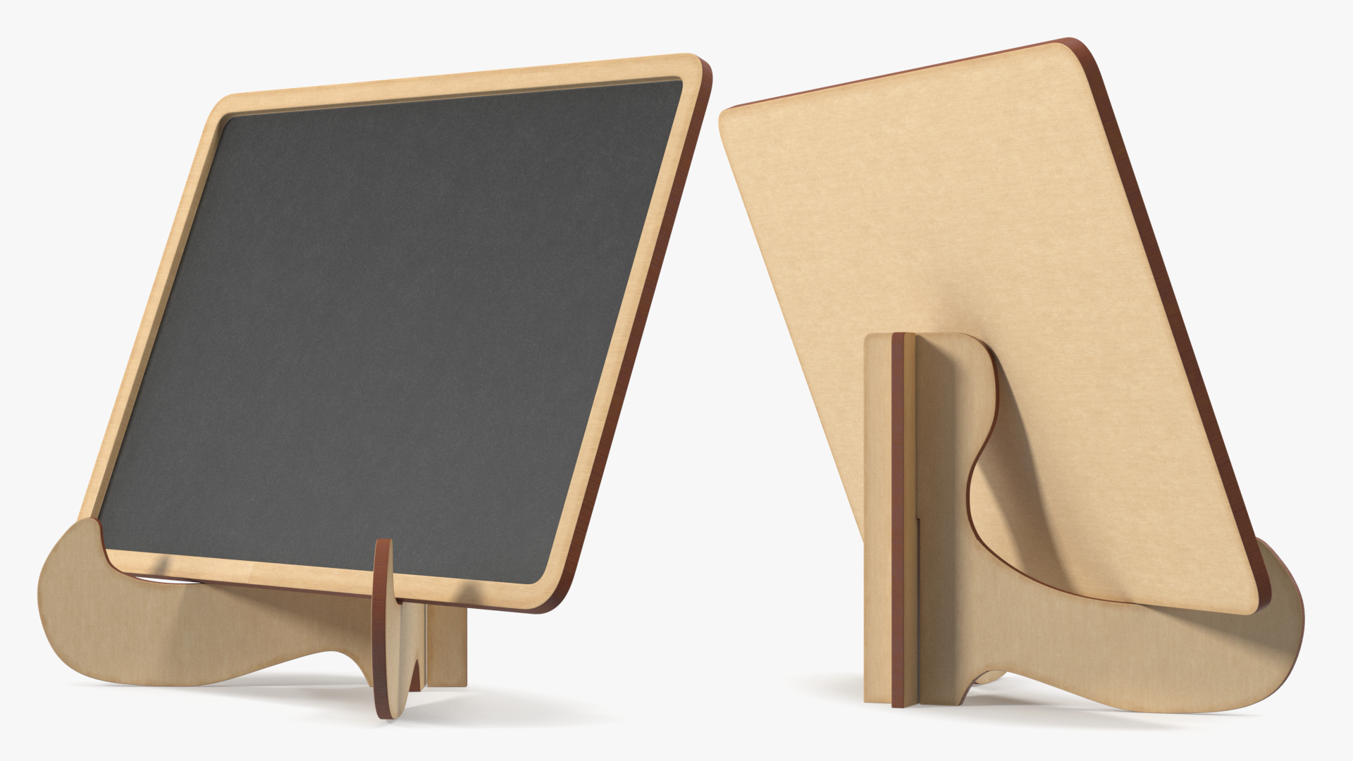 3D Small Plywood Chalkboard on Stand model