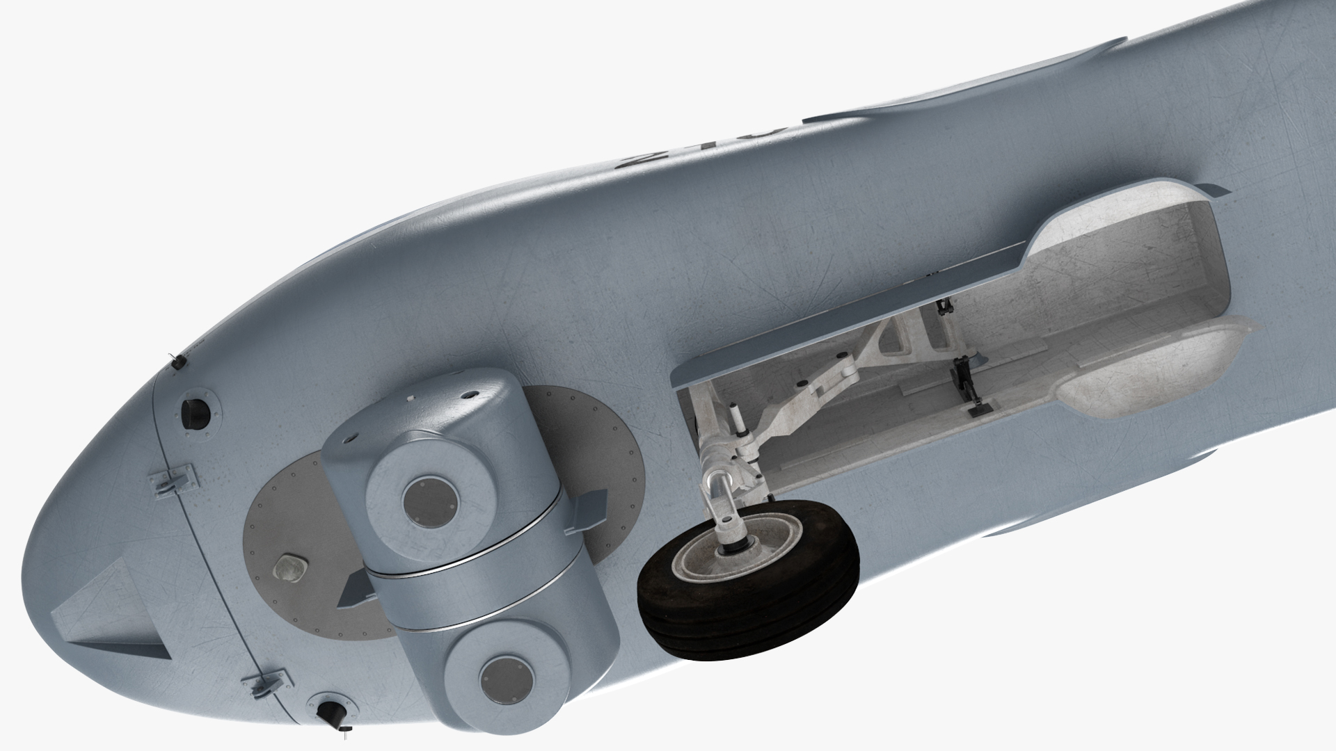 3D Unmanned Aerial Vehicle Drone IAI Eitan Rigged