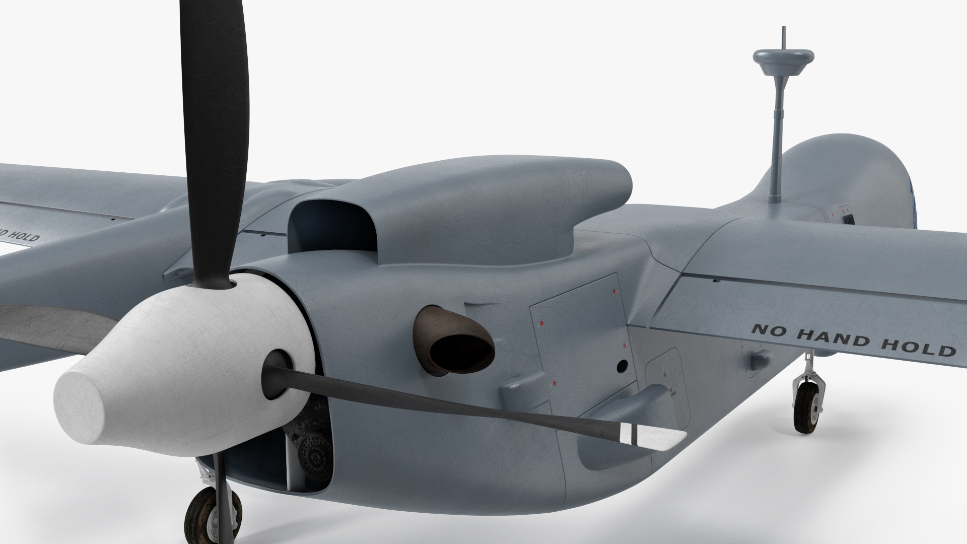 3D Unmanned Aerial Vehicle Drone IAI Eitan Rigged