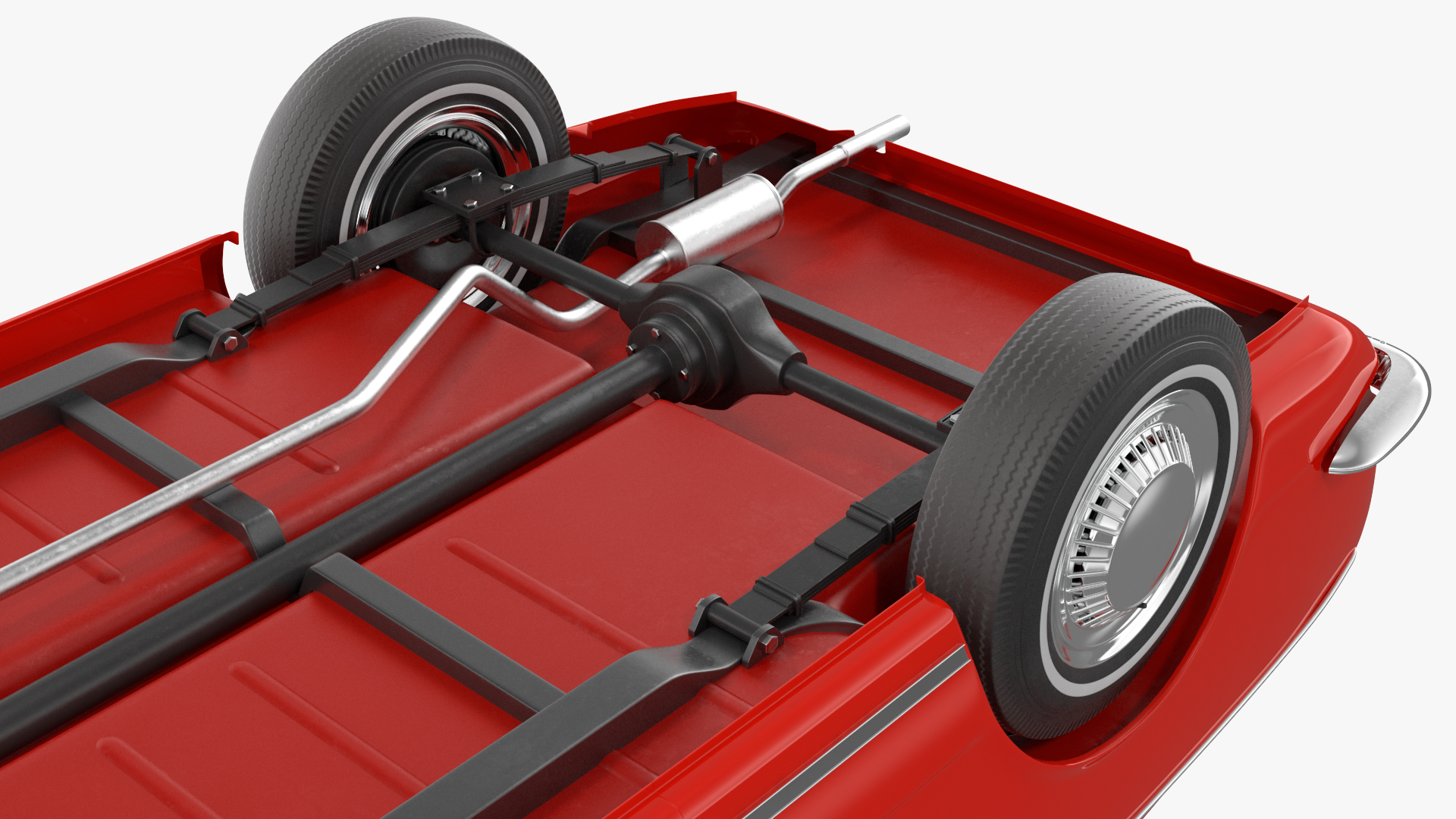 3D Toyota Corolla E10 1966 2-Door Sedan Red Rigged for Maya