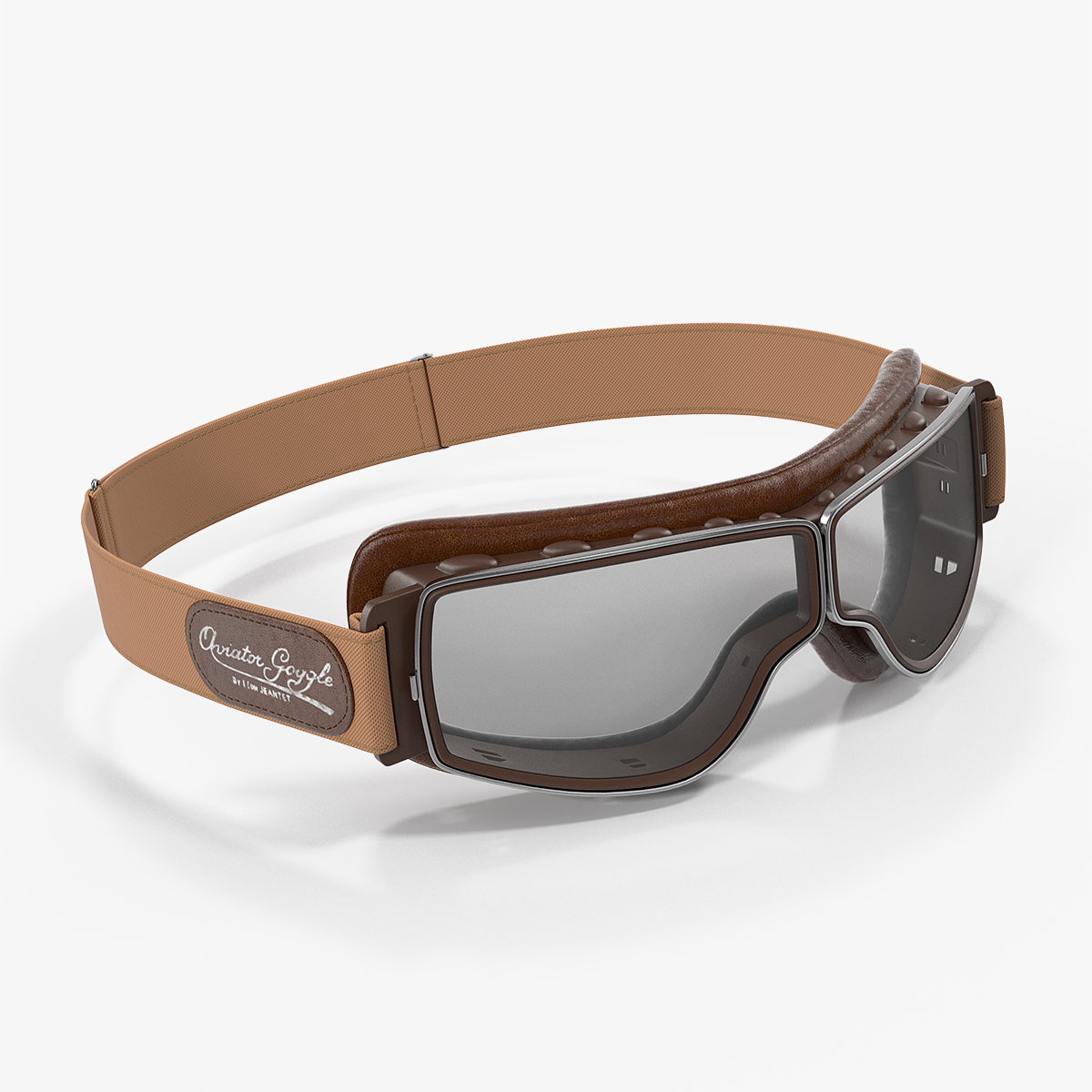 Brown Pilot Goggles, view 12