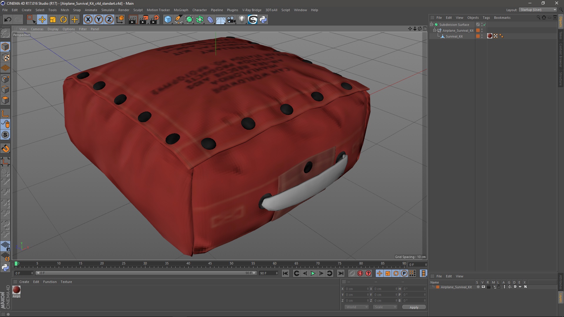 3D Airplane Survival Kit