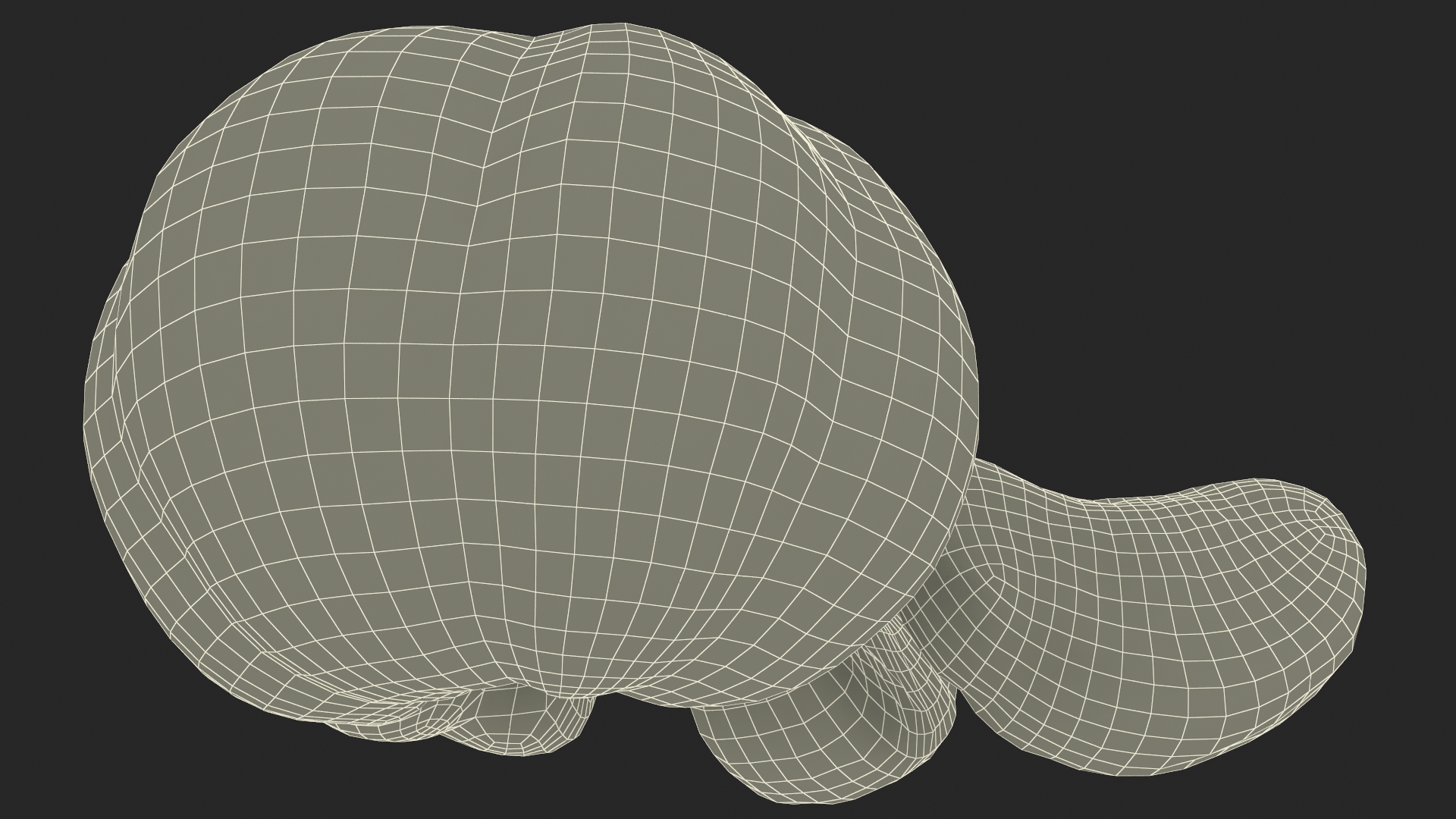 Peeled Tangerine Fruit with Slices 3D model