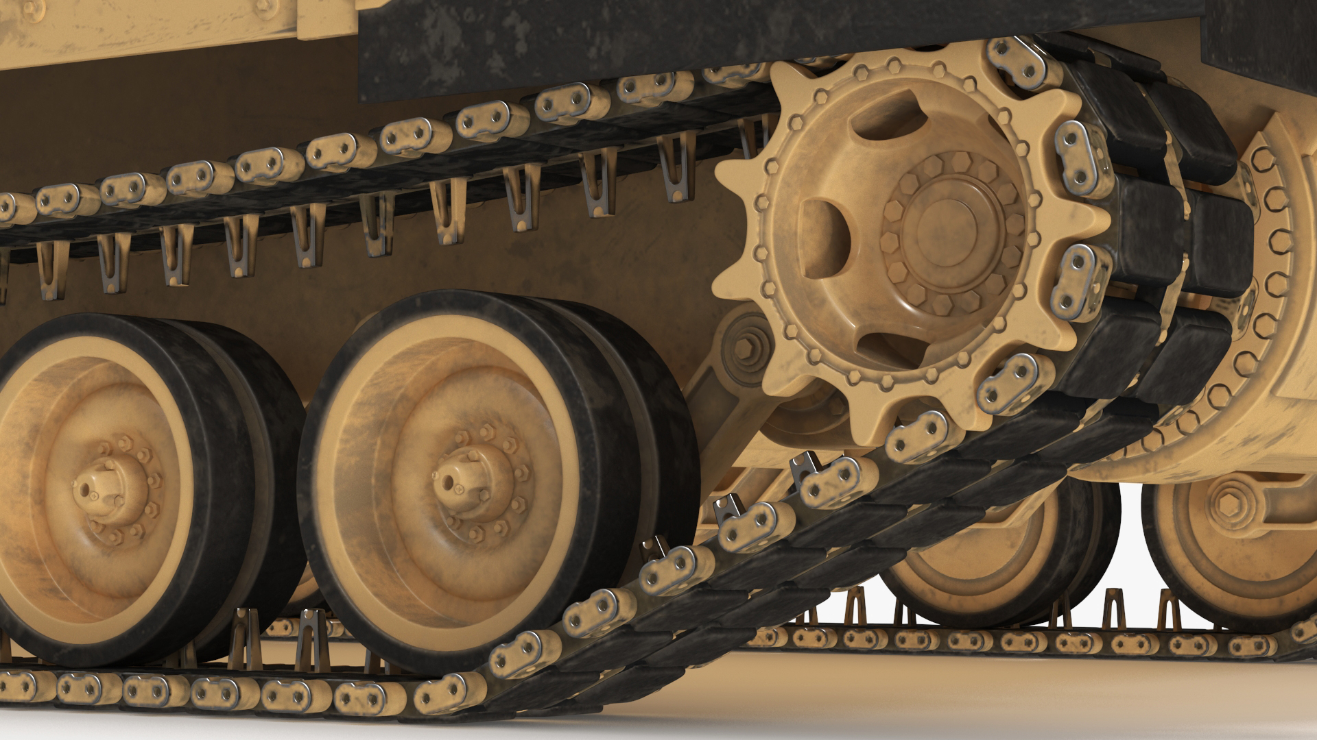 3D model M109 Paladin Howitzer Beige Color Rigged