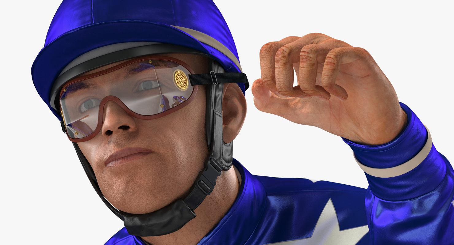3D model Jockey on Horse