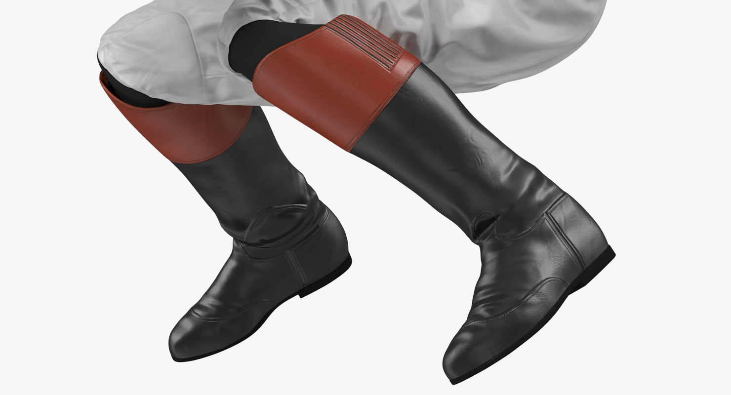 3D model Jockey on Horse