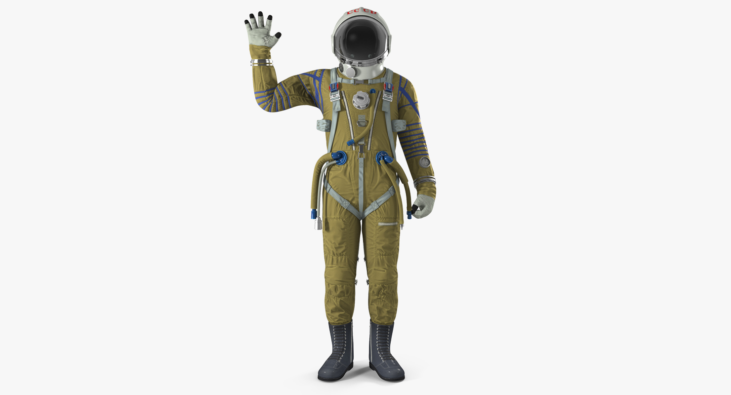 3D USSR Space Suit Strizh with SK 1 Helmet Rigged