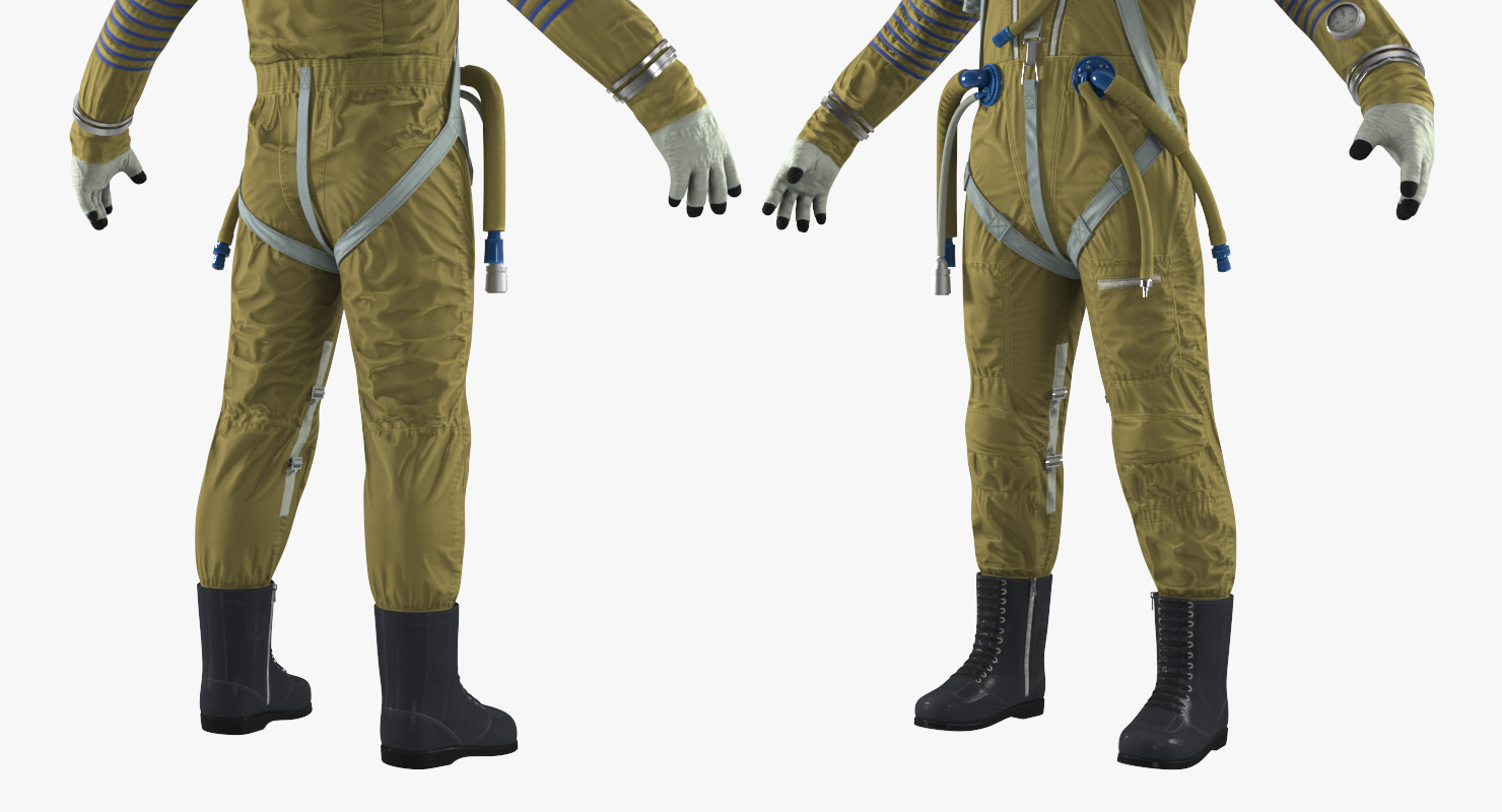 3D USSR Space Suit Strizh with SK 1 Helmet Rigged