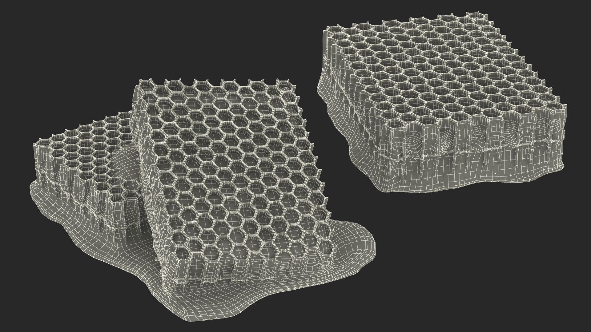Honeycombs Set 3D model