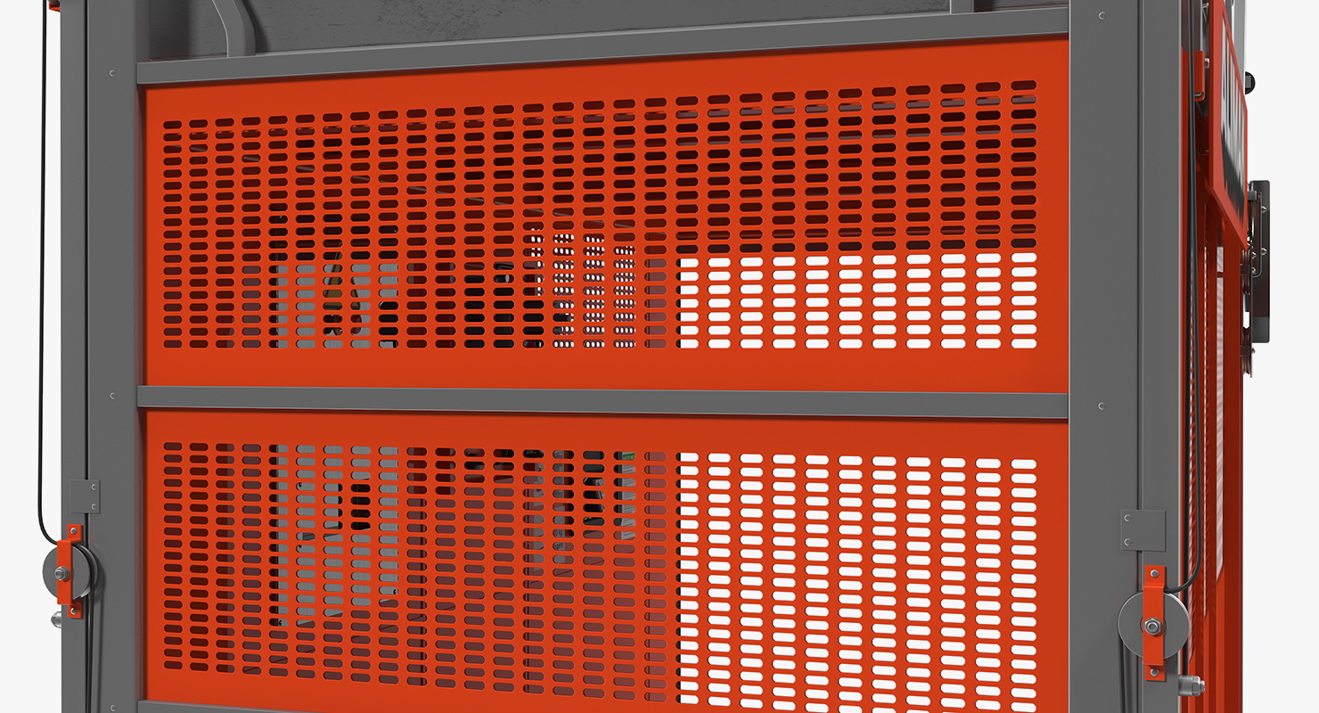 3D Construction Lift Cabin model
