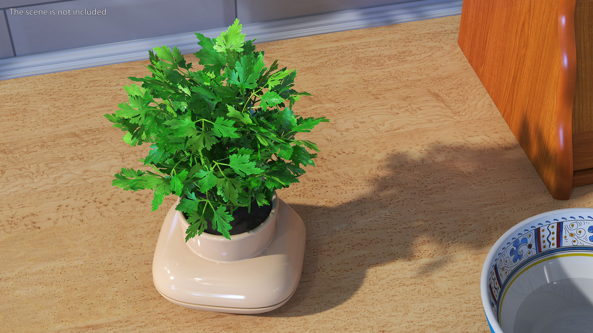 3D Parsley in Single Herb Pot Sagaform Beige