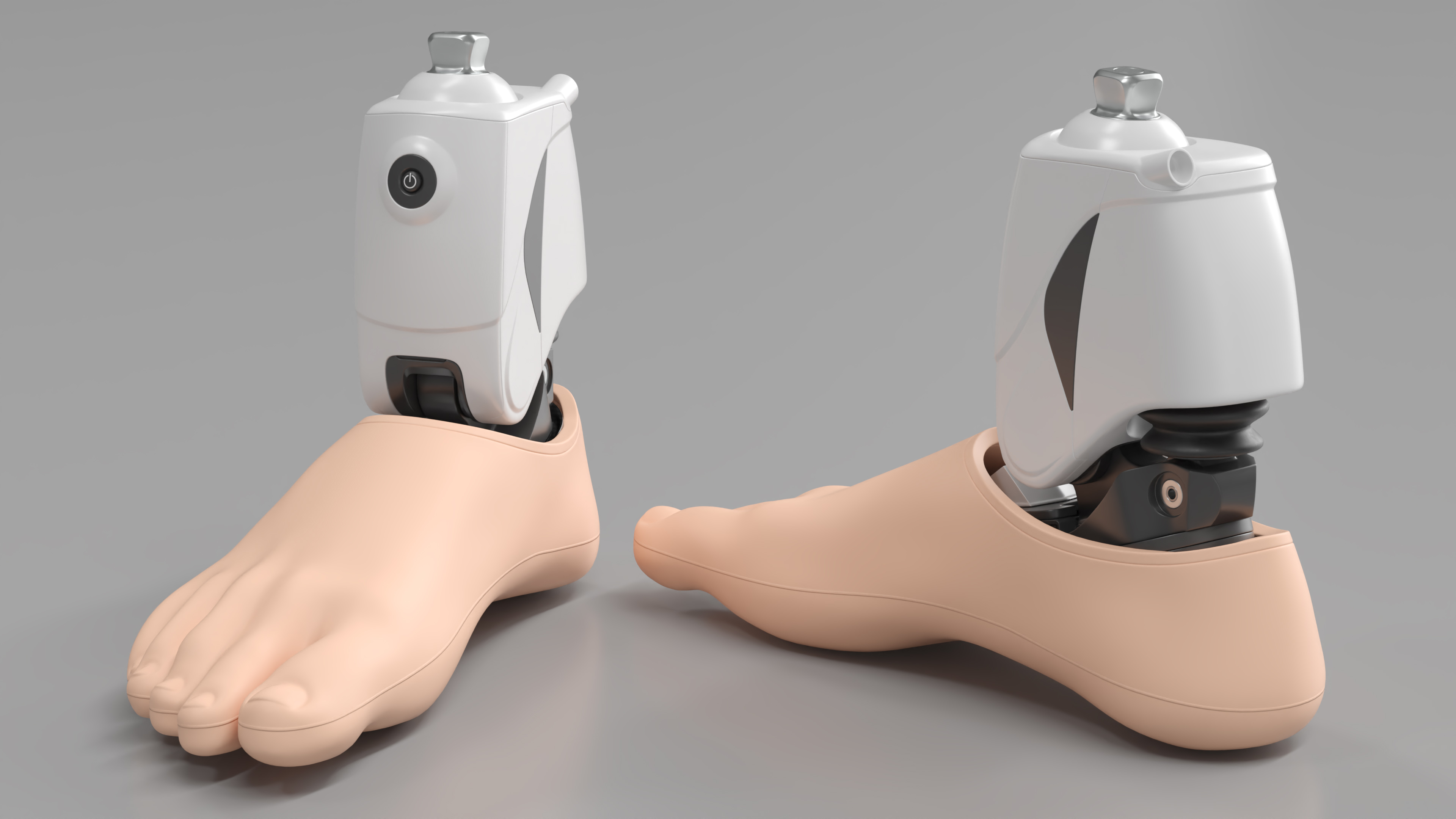 Bionic Prosthesis with Rubber Foot 3D model