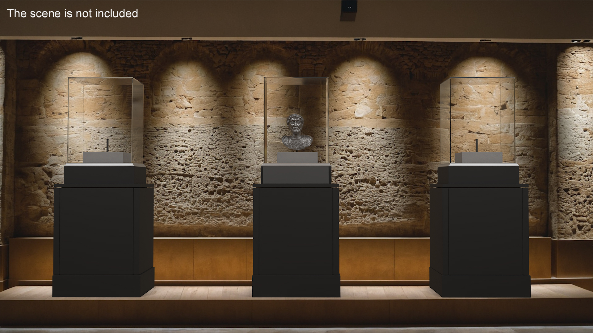 3D Museum Exhibit Stand Empty